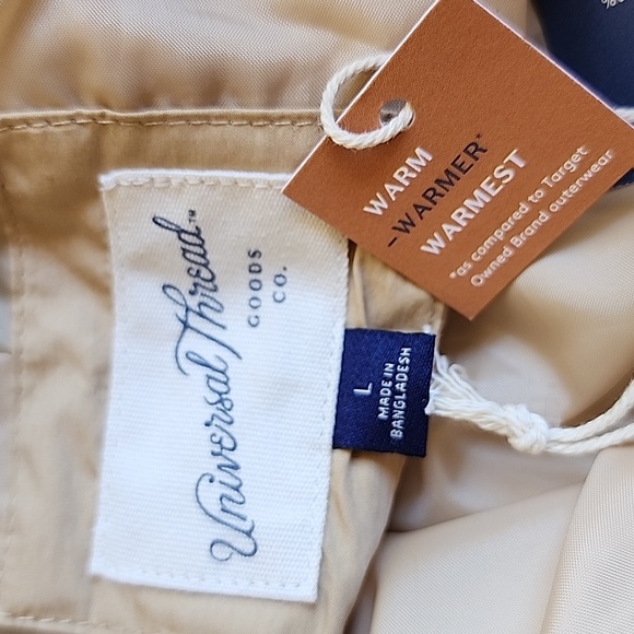 Universal Thread Quilted Moto Jacket NWT Puffer Teddy Faux Fur - Picture 10 of 11